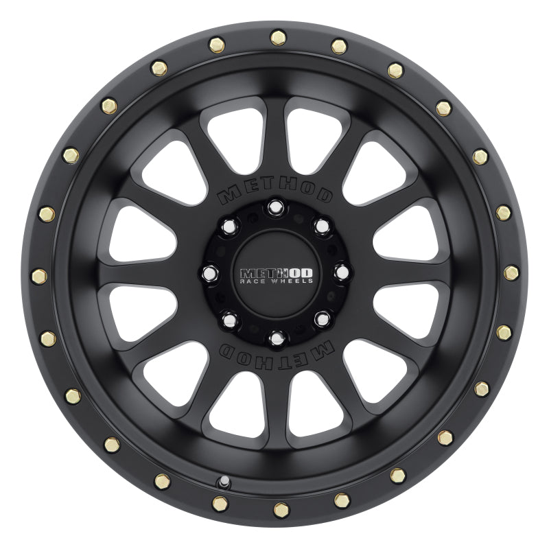 Method Mr605 NV 20x10 -24mm Offset 8x6.5 121.3mm CB Matte Black Wheel - Mammoth Racing -