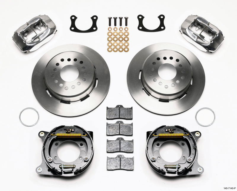 Wilwood Forged Dynalite P/S Park Brake Kit Polished New Big Ford 2.50in Offset - My Store