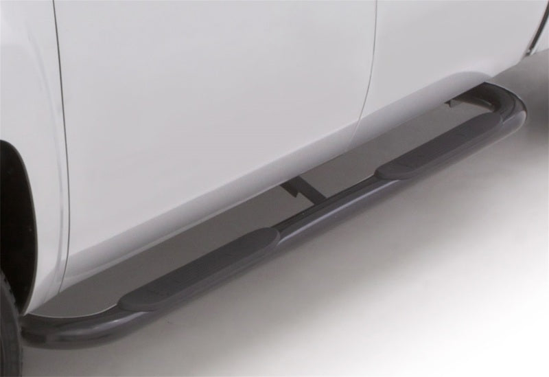 Lund 09-17 Dodge Ram 1500 Quad Cab 4in. Oval Curved Steel Nerf Bars - Black - My Store