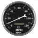 Auto Meter Gauge Speedo. 5in 120mph Elec. Prog. w/ LCD Odo Old Tyme Black - My Store