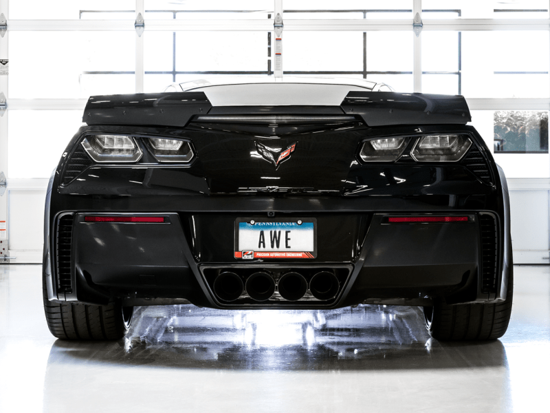 AWE Tuning 14-19 Chevy Corvette C7 Z06/ZR1 Track Edition Axle-Back Exhaust w/Black Tips - My Store