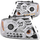 ANZO 2004-2008 Ford F-150 Projector Headlights w/ Halo and LED Chrome G2 - Mammoth Racing -