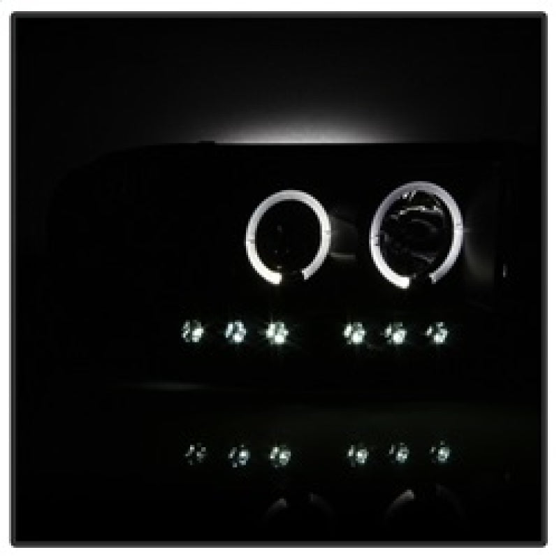 Spyder Dodge Ram 1500 02-05 03-05 Projector Headlights LED Halo LED Blk Smke PRO-YD-DR02-HL-BSM - Mammoth Racing -