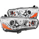 ANZO 2008-2015 Mitsubishi Lancer Projector Headlights w/ Halo Chrome (CCFL) - Mammoth Racing -