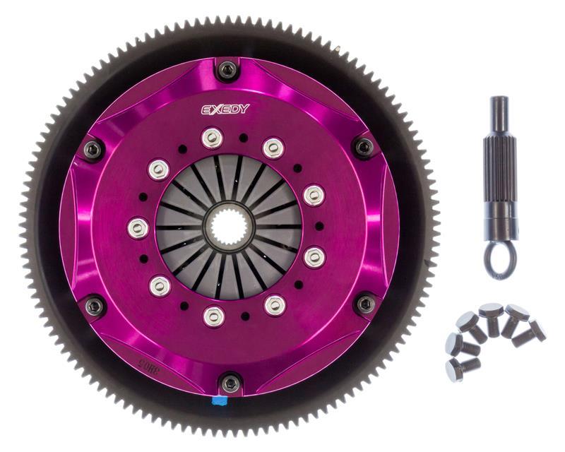 Exedy 1986-1989 Mazda Rx-7 R2 Hyper Twin Cerametallic Clutch Sprung Center Disc Push Type Cove - Mammoth Racing -