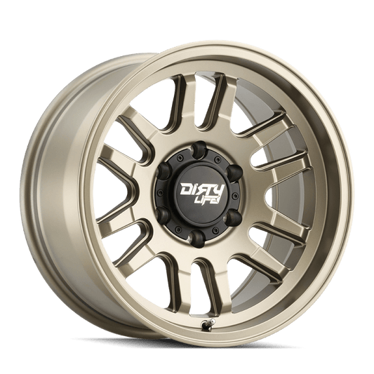Dirty Life 9310 Canyon 17x9 / 5x127 BP / -12mm Offset / 71.5mm Hub Satin Gold Wheel - Mammoth Racing -