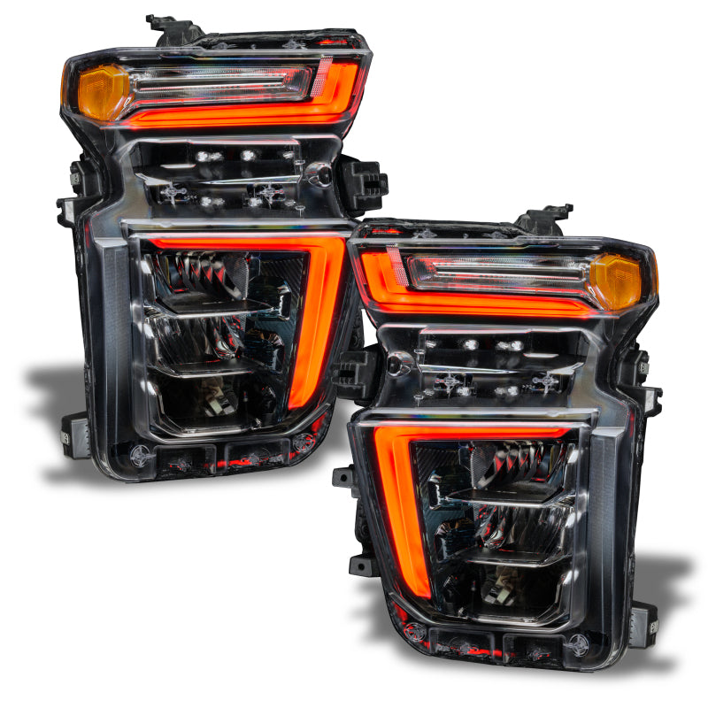 Oracle 20-21 Chevy Silverado HD 2500/3500 RGB+W Headlight DRL Upgrade Kit - ColorSHIFT - Mammoth Racing -