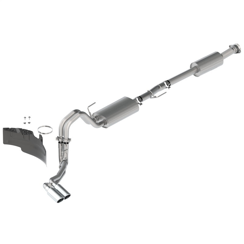 Ford Racing 21-22 F-150 2.7L/3.5L/5.0L Side Exit Touring Exhaust - Chrome Tips - Mammoth Racing -