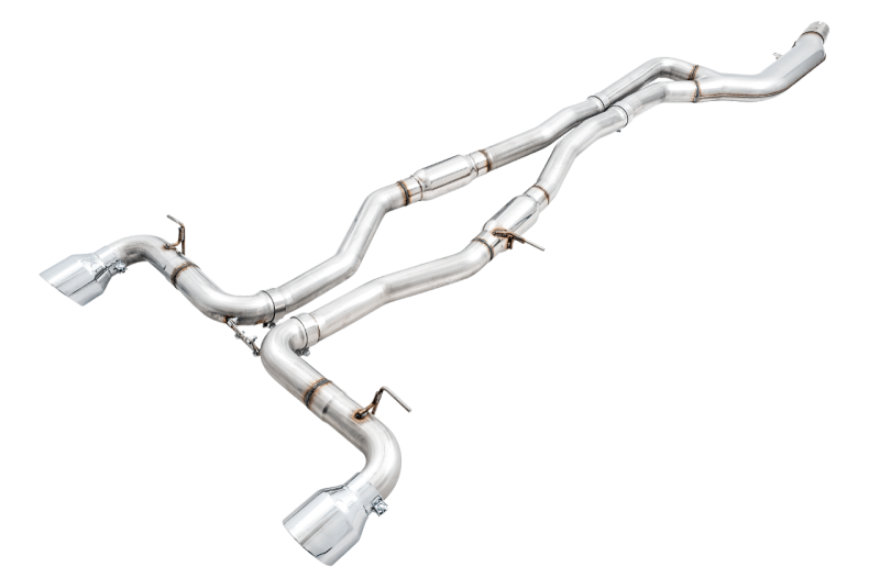 AWE Tuning 2020 Toyota Supra A90 Track Edition Exhaust - 5in Chrome Silver Tips - My Store