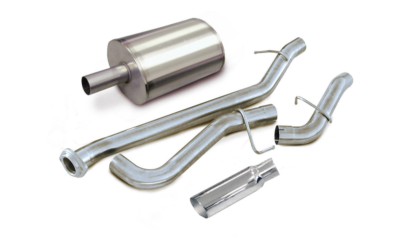 Corsa 24261 3.0 Inch Cat-Back Sport Single Side Exit Exhaust 4.0 Inch Slash Cut Polished Tip 99-06 Silverado/Sierra 1500 Regular Cab/Standard Bed - Mammoth Racing -COR24261