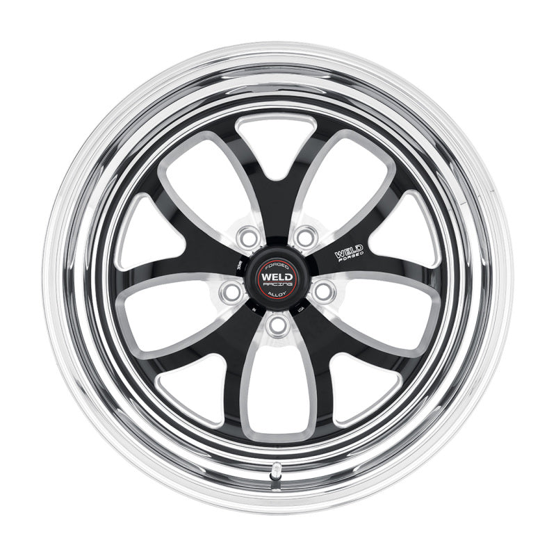 Weld S76 15x10 / 5x120 BP / 7.5in. BS Black Wheel (Medium Pad) - Non-Beadlock - Mammoth Racing -
