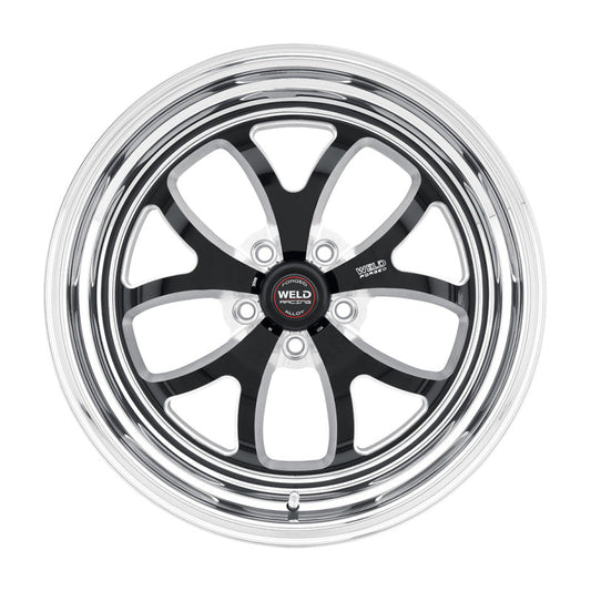 Weld S76 15x10 / 5x120 BP / 7.5in. BS Black Wheel (Medium Pad) - Non-Beadlock - Mammoth Racing -