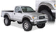 Bushwacker 95-04 Toyota Tacoma Fleetside Cutout Style Flares 4pc 74.5in Bed w/ 4WD Only - Black - Mammoth Racing -
