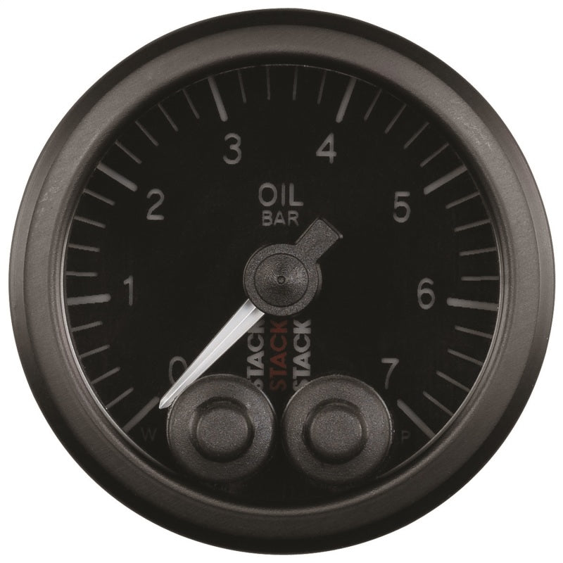 Autometer Stack 52mm 0-7 Bar M10 Male Pro-Control Oil Pressure Gauge - Black - My Store