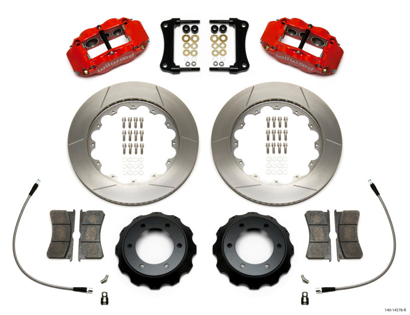 Wilwood Narrow Superlite Red 6R Front Kit 14in Slotted Rotor w/ Lines 05-15 Toyota Tacoma - My Store