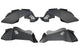 Fishbone Offroad 07-18 Jeep Wrangler JK Logo Aluminum Inner Fenders - Black Powdercoat - My Store