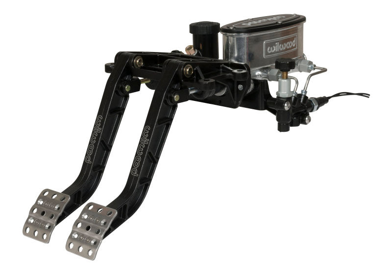 Wilwood Adjustable-Tandem Dual Pedal - Brake / Clutch - Fwd. Swing Mount - 6.25:1 - Black E-Coat - My Store