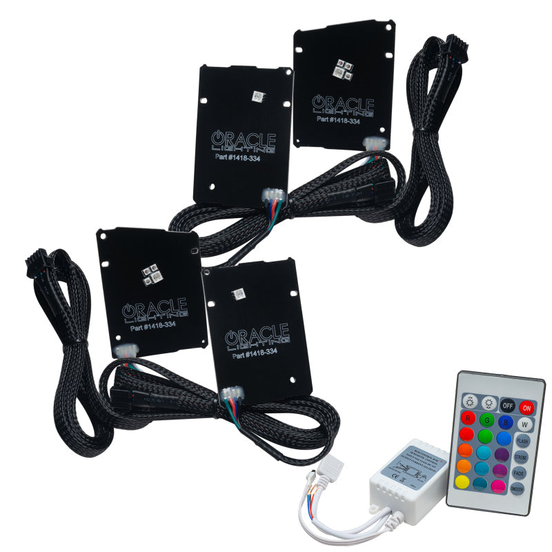 Oracle 19-21 Chevy Camaro LS/LT RGB+A Headlight DRL Upgrade Kit - ColorSHIFT w/ Simple Controller - Mammoth Racing -