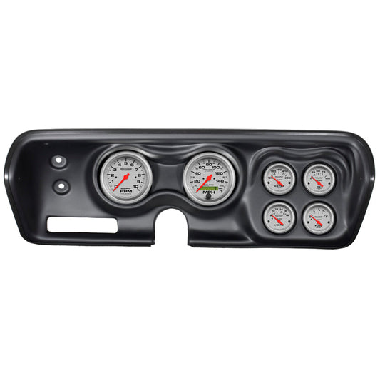 Autometer Ultra-Lite Kit 71-74 Charger/ Gtx/ Road Runner Dash Kit 6pc Tach/MPH/Fuel/Oil/WTMP/Volt - My Store