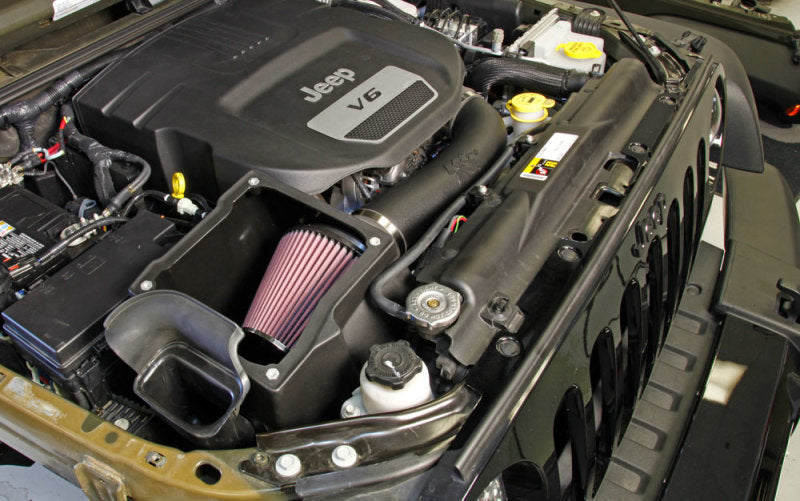 K&N 12-18 Jeep Wrangler 3.6l V6 Performance Intake Kit w/ Snorkel - Mammoth Racing -