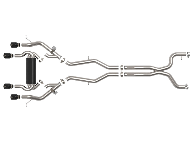 aFe MACHForce XP Exhausts Cat-Back SS 21 BMW M2 Competition L6-3.0L w/Black Tips - Mammoth Racing -