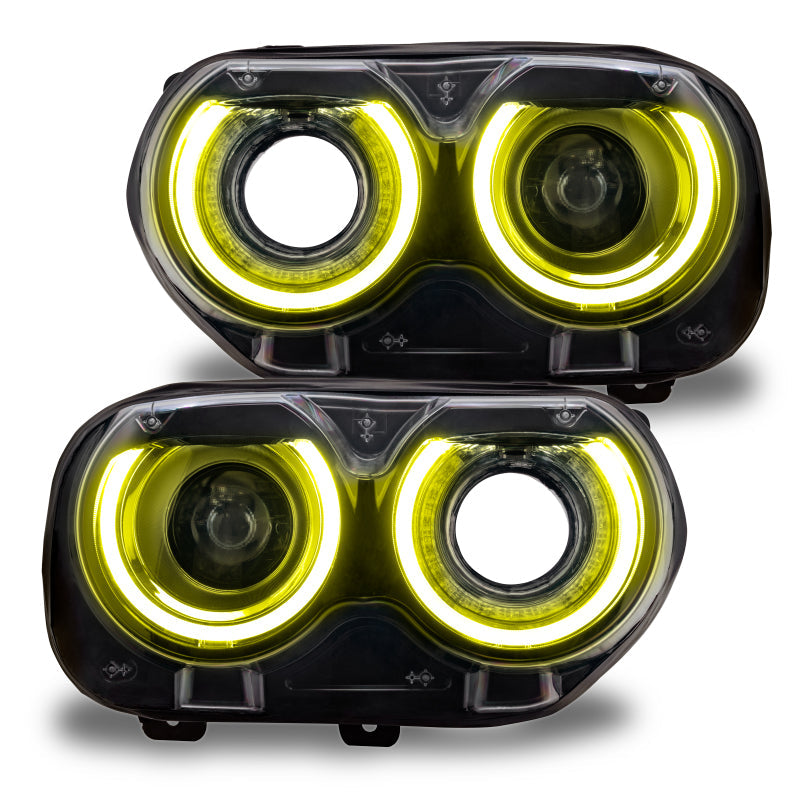 Oracle 15-21 Dodge Challenger RGB+W Headlight DRL Upgrade Kit - ColorSHIFT+W - Mammoth Racing -