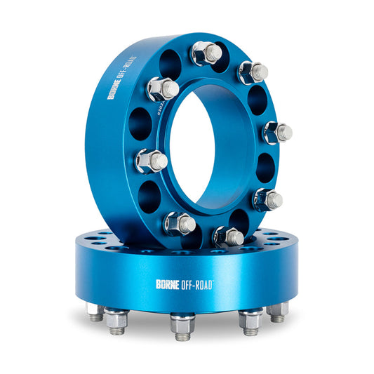 Mishimoto Borne Off-Road Wheel Spacers 8X165.1 121.3 50 M14 Blu
