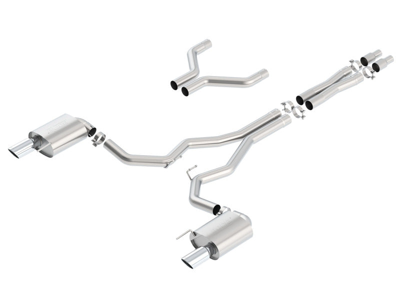 Borla S-Type Cat-Back 15-17 Ford Mustang GT 5.0L V8 MT/AT 3in pipe 4in tip - My Store