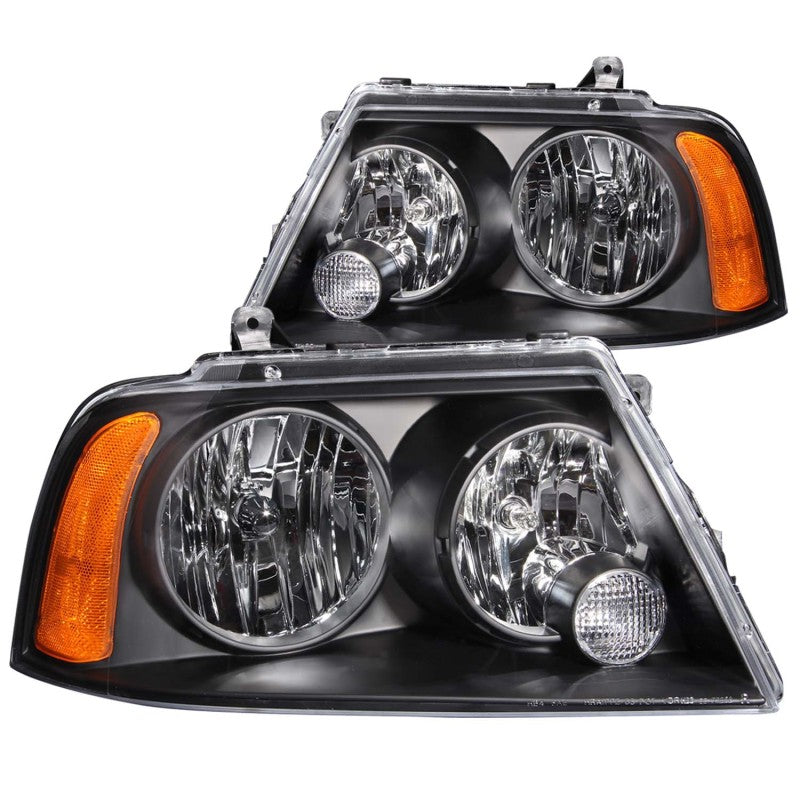 ANZO 2003-2006 Lincoln Navigator Crystal Headlights Black - Mammoth Racing -