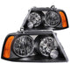 ANZO 2003-2006 Lincoln Navigator Crystal Headlights Black - Mammoth Racing -