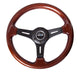 NRG Classic Wood Grain Steering Wheel (330mm) Wood Grain w/Matte Black 3-Spoke Center - My Store