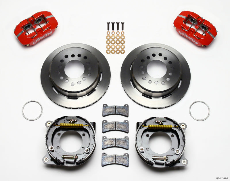 Wilwood Dynapro Low-Profile 11.00in P-Brake Kit - Red 93-97 Camaro/Firebird 2.75in Offset - Mammoth Racing -