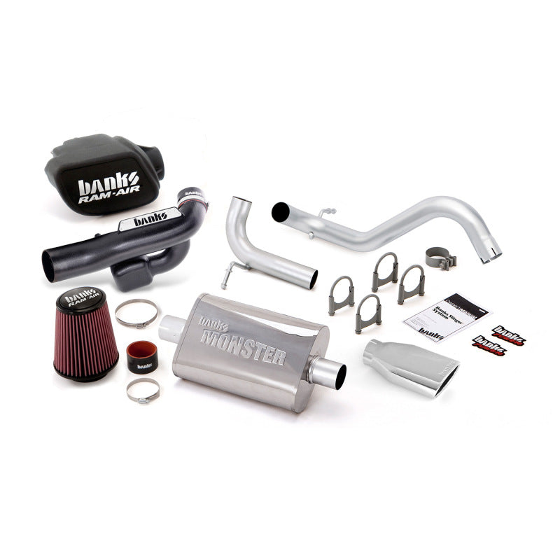 Banks Power 12-15 Jeep 3.6L Wrangler 2dr Stinger Sys (no AutoMind) - SS Single Exh w/ Chrome Tip - Mammoth Racing -