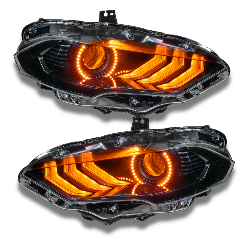 Oracle 18-21 Ford Mustang Dynamic DRL Upgrade w/ Halo Kit & Sequential Turn Signal - ColorSHIFT - Mammoth Racing -