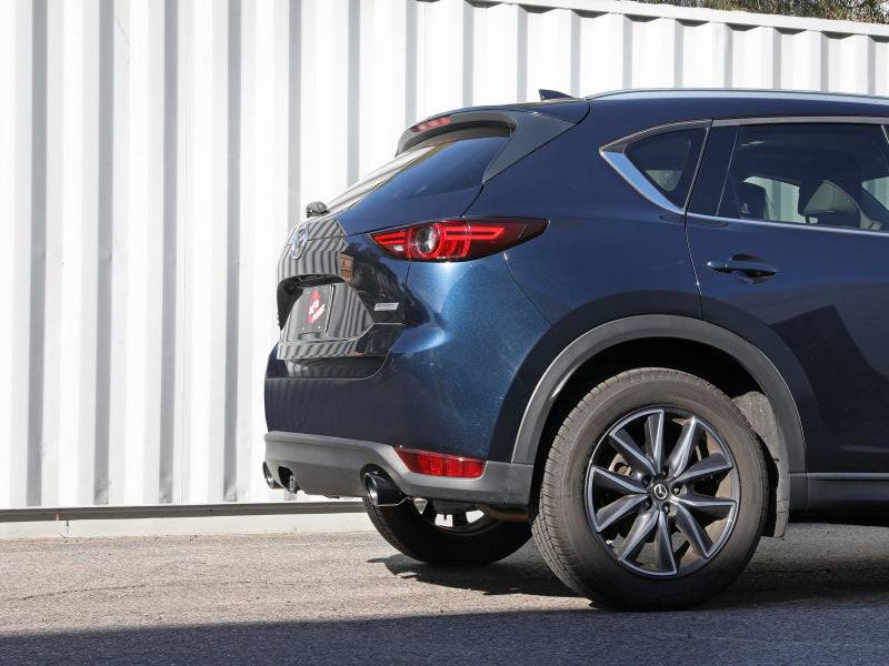 aFe Takeda 17-21 Mazda CX-5 2.5L (t) 2.5in. SS Axle-Back Exhaust System w/Black Tips - My Store