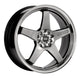 Enkei EV5 17x7 5x100/114.3 45mm Offset 72.6 Bolt Diameter Hyper Black w/ Machined Lip Wheel - My Store