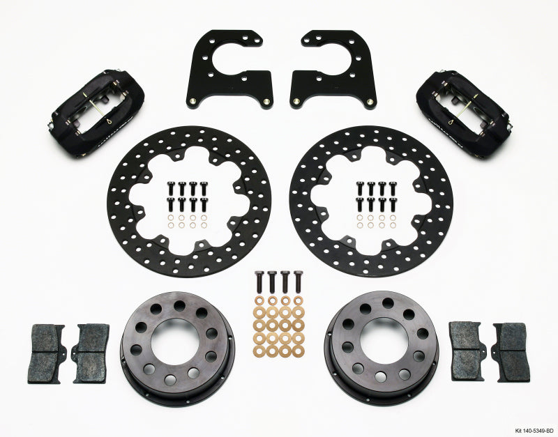 Wilwood Forged Dynalite Rear Drag Kit Drilled Rotor 58-64 Olds/Pont .690in Studs - My Store