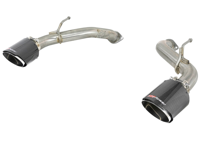aFe Takeda 2.5in 304 SS Axle-Back Exhaust w/ Carbon Fiber Tips 16-19 Infiniti Q50 V6-3.0L (tt) - Mammoth Racing -