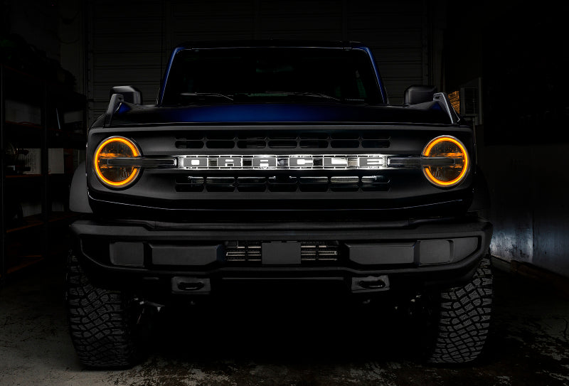 Oracle 2021 Ford Bronco DRL Upgrade w/ Halo Kit - ColorSHIFT w/ BC1 Controller - Mammoth Racing -
