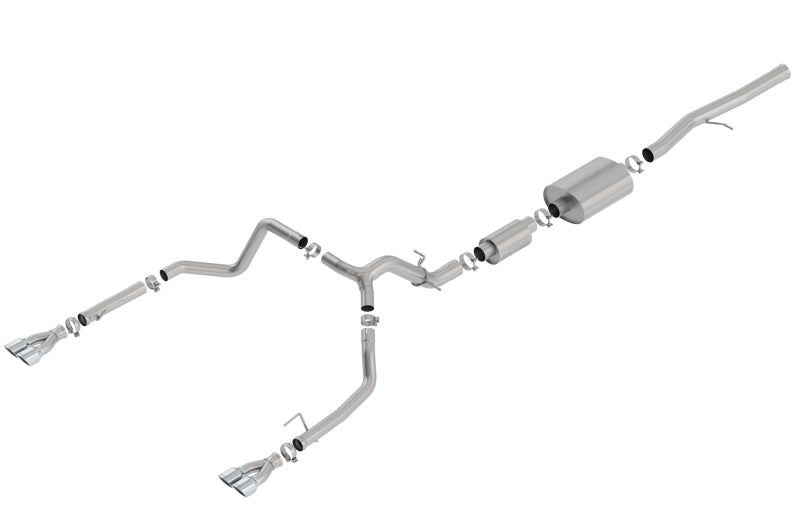 Borla 19 Chevrolet Silverado/GMC Sierra 1500 6.2L SS (S-Type) Catback Exhaust - Square Chrome Tips - My Store