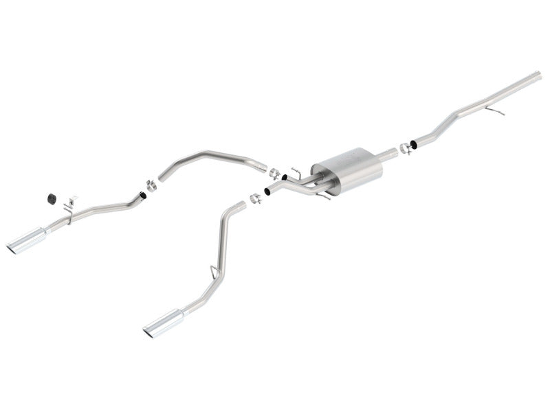 Borla 14 Silv/Sierra 1500 5.3L AT/MT Crew Cab STD Bed ATAK Cat-Back Exhaust - My Store