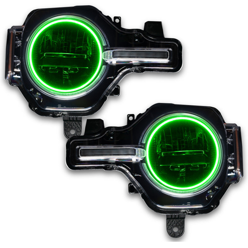 Oracle 2021 Ford Bronco Base Headlight LED Halo Kit - ColorSHIFT - w/ BC1 Controller - Mammoth Racing -
