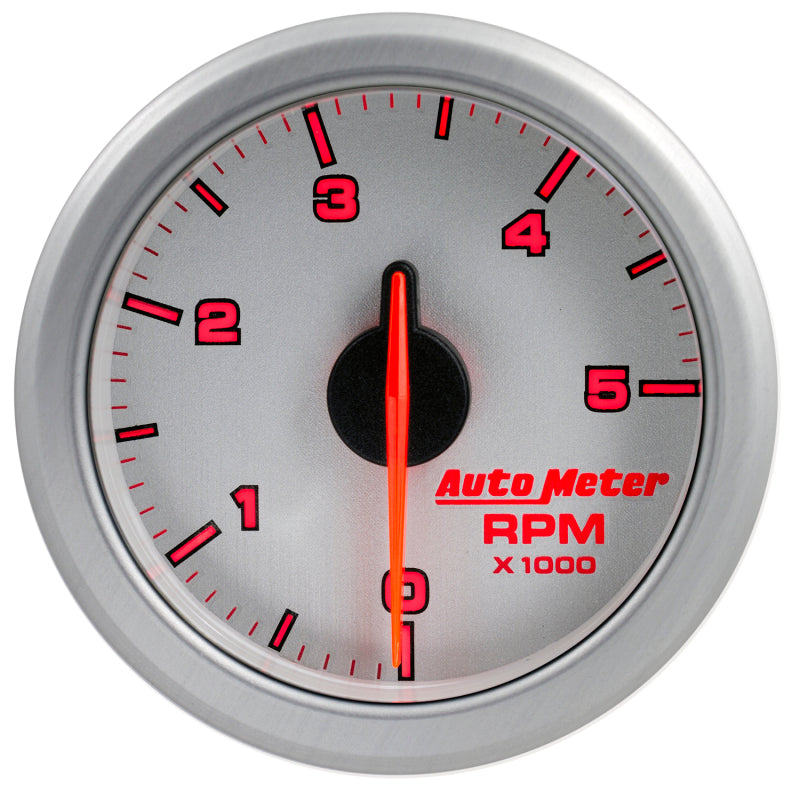 Autometer Airdrive 2-1/6in Tachometer Gauge 0-5k RPM - Silver - My Store