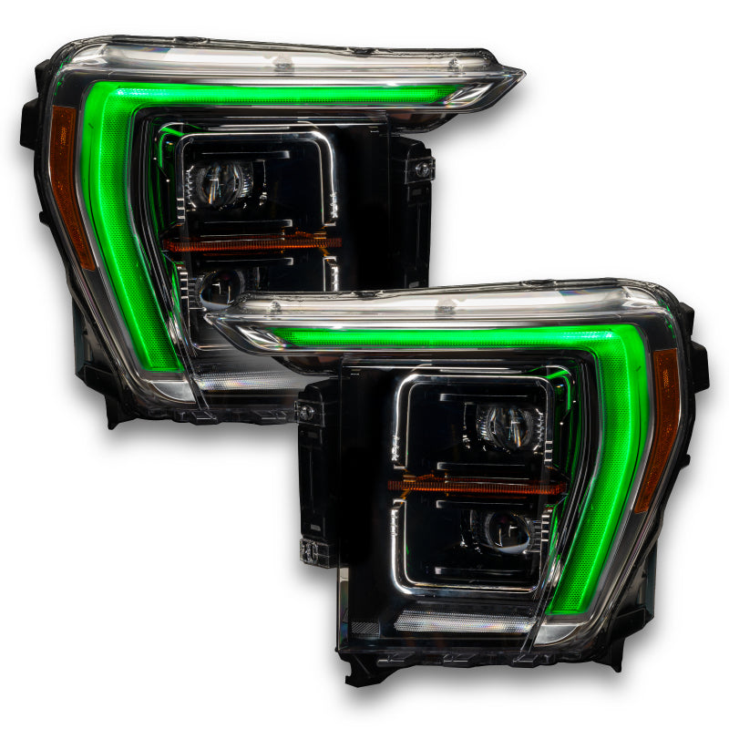 Oracle 21-22 Ford F-150 ColorSHIFT RGB+W Headlight DRL Upgrade Kit w/ RF Controller - Mammoth Racing -