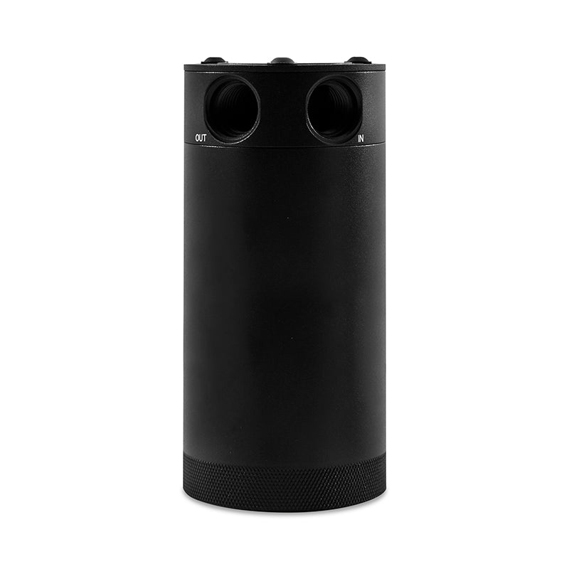 Mishimoto 2-Port Universal XL Baffled Catch Can - Black - Mammoth Racing -