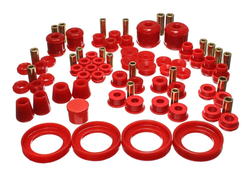 Energy Suspension 97-01 Honda Prelude (Type SH only) Red Hyper-Flex Master Bushing Set - My Store