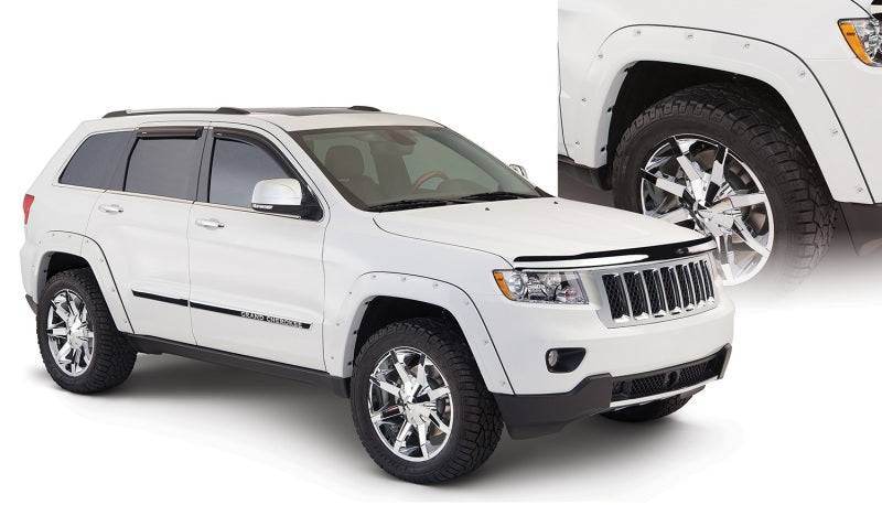 Bushwacker 11-18 Jeep Grand Cherokee Pocket Style Flares 4pc Does Not Fit Srt8 - Black - Mammoth Racing -