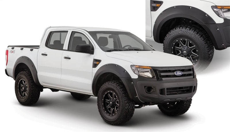 Bushwacker 11-15 Ford Ranger T6 Pocket Style Flares 4pc - Black - My Store