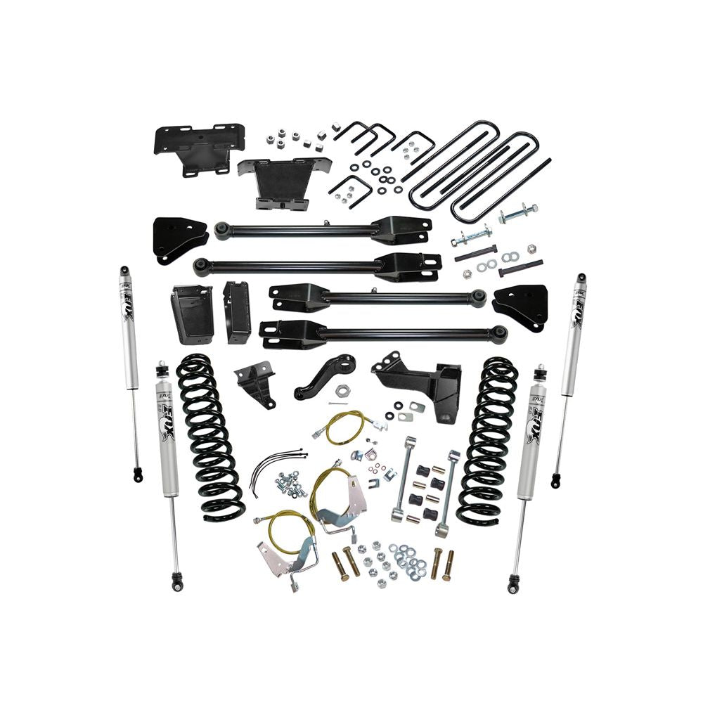 Superlift 08-10 Ford F-250 SuperDuty 4WD Diesel 6in Lift Kit w/ A 4 Link Conversion/Fox 2.0 Shocks - Mammoth Racing -