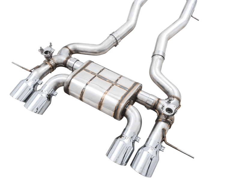 AWE SwitchPath Catback Exhaust for BMW G8X M3/M4 - Chrome Silver Tips - My Store